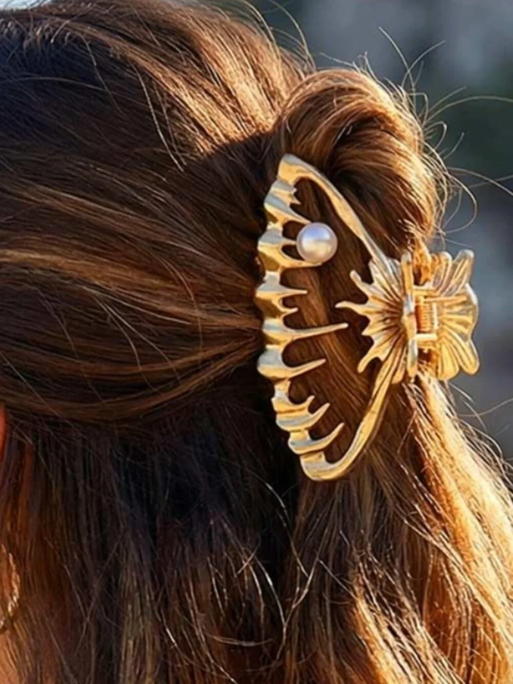 Gold Shell Hair Claw Clip Anthropologie